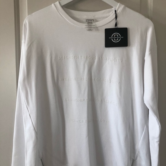 DYI Inspired Flocked Sweater in White - Picture 4 of 5